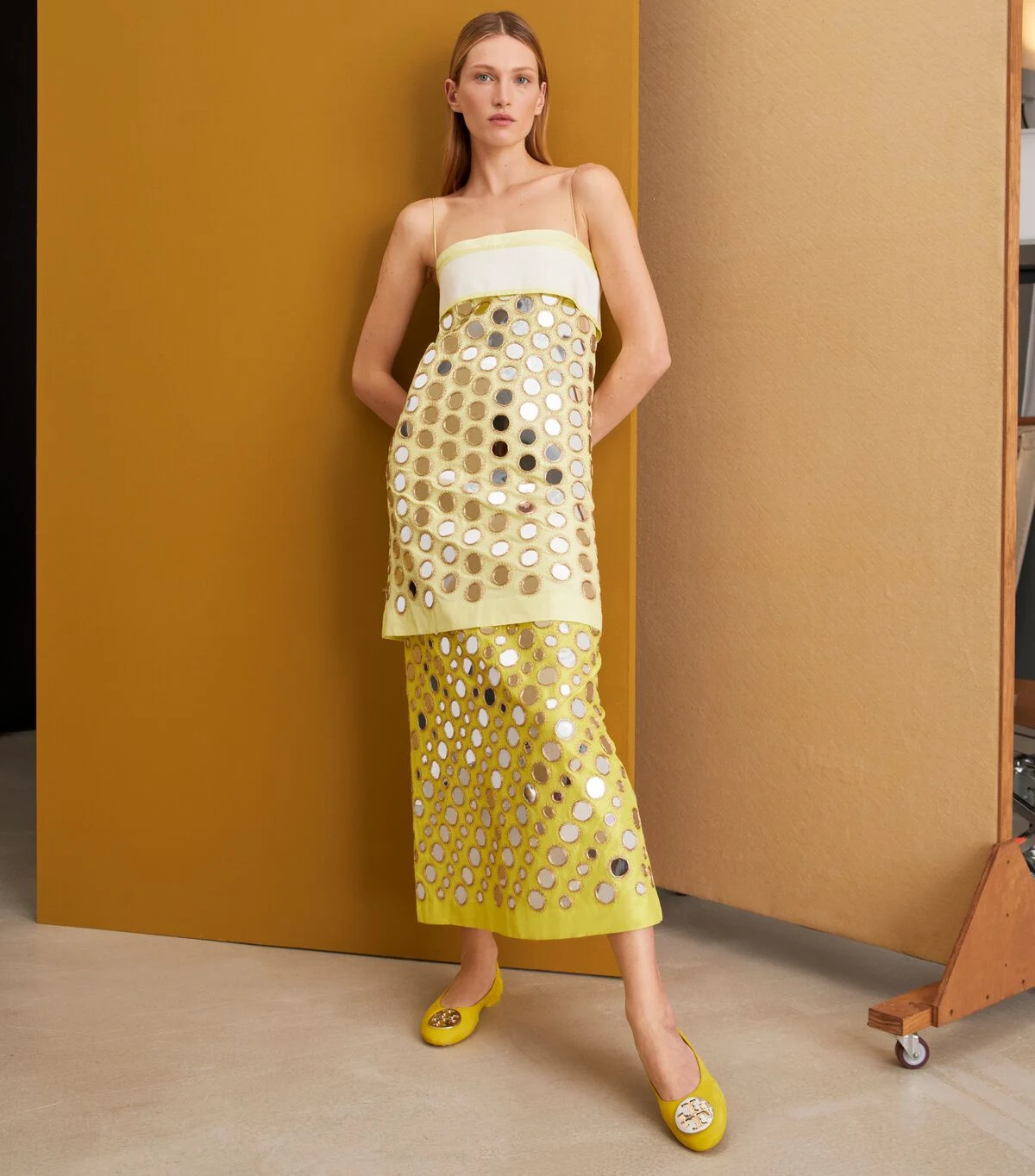 Layered Hand-Done Mirrorwork Silk Dress